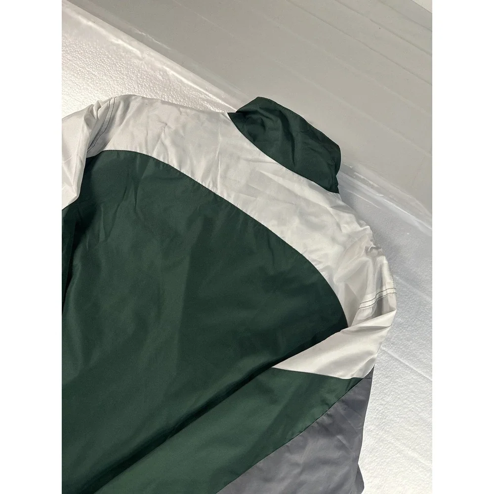 VTG Reebok Green Bay‎ Packers NFL Mens XL Windbreaker Green Lightweight NWT